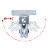 GBGS 4 Pcs 1-3/8" Wall/Ceiling Mount Pulley,Wheel Groove Width: 7/32"(6