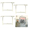 MyGift Modern Metal Wire Wall Mounted Vinyl Records Storage Racks,