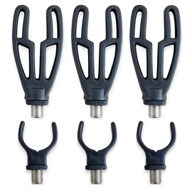 TJR Tackle 6pc Rod Rest heads Inline Front & Rear Butt Rod Pod Rest