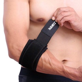 Codera Deportiva Ortopédica Para Codo de Tenista o Golfista. Brinda Soporte y Compresion, Recomendada En Casos de Tendinitis o Epicondilitis. Ferula Ajustable Auxiliar en Inflamación o Esguince del Antebrazo, Cuenta con Almhoadilla de Compresion