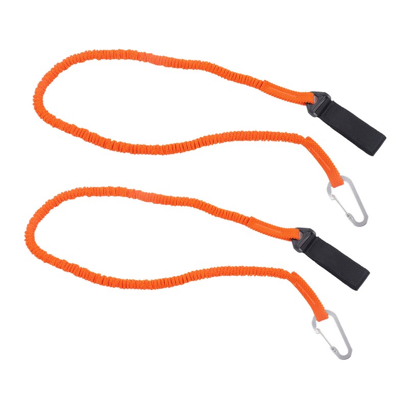 2pcs Kayak Paddle Leashes Stretchable Safety Canoe Paddle Leash Kayak