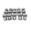 CNCEST ER32 Collet Set, 15PCS MT3 ER32 M12 Collet Chuck,
