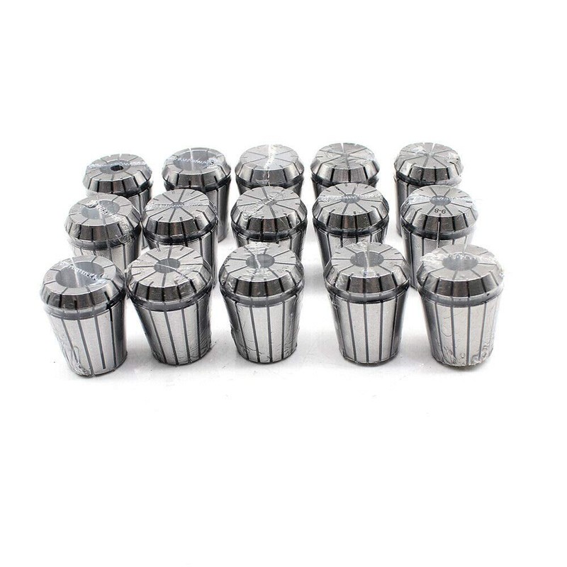 CNCEST ER32 Collet Set, 15PCS MT3 ER32 M12 Collet Chuck,