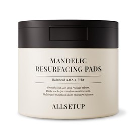 Almohadillas de tóner de ácido mandélico para cara, almohadillas exfoliantes AHA + PHA, control de aceite clínicamente probado y refinación de poros, suave rejuvenecimiento diario para pieles