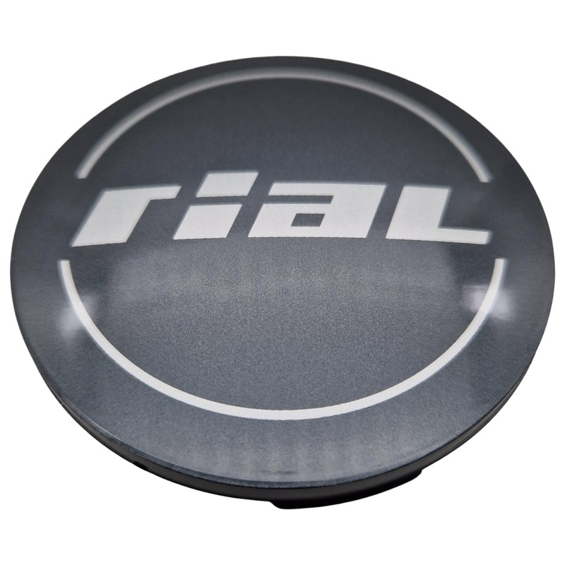 4 x Rial Hub Caps 64 mm Graphite (N32) Logo