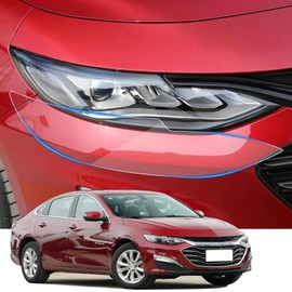 LUNQIN Car Headlight Protection Film for Chevy Malibu 2019 2020 2021 2022 2023 2024 2025 Auto Accessories Lucency Vinyl Exterior Decoration Self Adhesive Sheet Sticker Cover Tint Tail Light