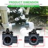 Ussuray 3 Way Pool Valve 2 Inch, Positive Non-Lube Diverter