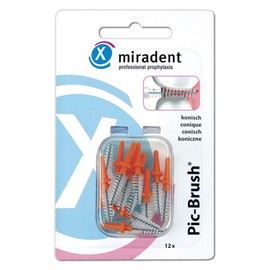 Miradent Pic-Brush interdental brushes orange 2,5-5mm conical 12 pieces
