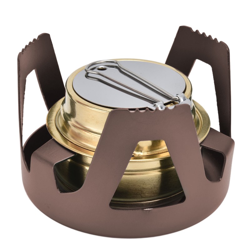 Camping Stove Windproof Vaporizable Portable Liquid Spirit Stove with Stand