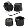 ESUBOSHI Axle Nut Cover Cap Black CNC Aluminum RC Front+Rear