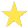 Yellow Star Magnet by Magnet America Is 4" x 4"