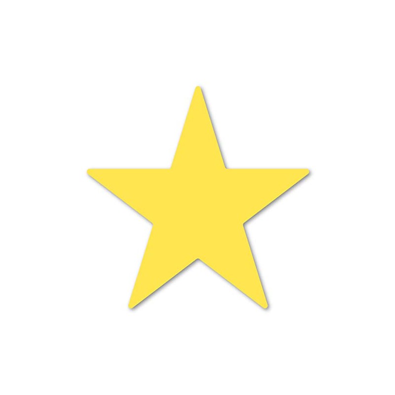 Yellow Star Magnet by Magnet America Is 4" x 4"