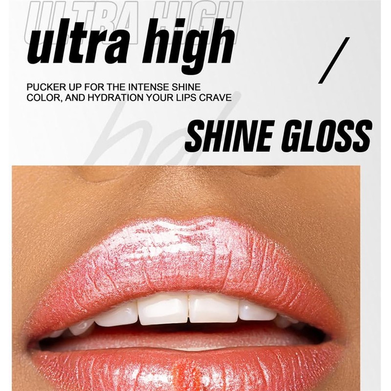 2pc Lip Plumping Gloss, Fine Glitter Pearl Lip Glaze, Long-Lasting
