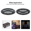 sourcing map 2 Pcs 2inch Black Speaker Grill Mesh Plastic