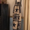VHC Brands Check Star Cotton Primitive Decor Rod Pocket Pre-Washed