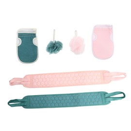 FRCOLOR 6pcs Exfoliating Bath Gloves Back Scrubber for Skin Cleansing Exfoliation and Massage for Smooth Skin Shower Bath