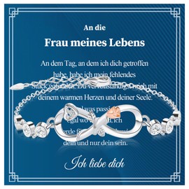 BOCHOI Sparkling 5A Cubic Zirconia Crystal Tennis Silver Bracelet 925 Sterling Silver with Box, Gift for Girlfriend, Wife, Sparkling Diamond Adjustable Bracelet