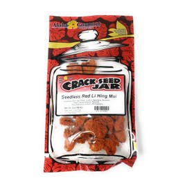 Aloha Gourmet Da Crack Seed Jar - Seedless Red Li Hing Mui 2 oz