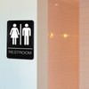 ExcelMark Restroom Sign for Business - ADA Compliant Braille Bathroom