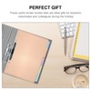 NUOBESTY 21x15.9x0.1cm A5 Binder Dividers Labels Transparent PVC Binder Divider