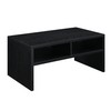 Convenience Concepts Northfield Admiral Deluxe Coffee Table with Shelves, Black