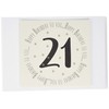 White Cotton Cards 21st Birthday Memories Photo Album (MTGA21T), of