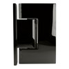 CRL Geneva 037 Series Gun Metal Wall Mount Full Back