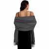 SWAT PANY Ladies Scarf Grey Pashmina Shawls and Wraps Winter