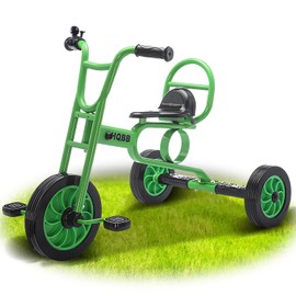 Kids Tricycle for Ages 3+, Preschool Daycare Playground Kids Balance Bike, Home Toddler Trike with Bell and Rubber Wheels, Boys and Girls Indoor/Outdoor Play Equipment