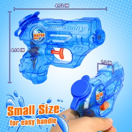 Mini Water Gun for Kids Toddler: 12 Pack Water Guns Soaker Squirts Blasters with Trigger for Boys Girls Summer Outdoor Swimming Pool Water Fighting Toys