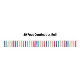 Watercolor Stripes Straight Rolled Border Trim