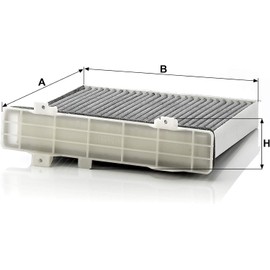 Original MANN-FILTER Interior Filter CUK 2230/1 – Pollen filter with active charcoal – For passenger cars