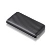 INMURYIA Men's Wallet, Large Capacity, Long Wallet, Carbon Leather, YKK,