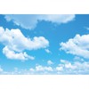 YongFoto 4.5 x 3 m Vinyl Photo Background Blue Sky