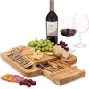 Dynamic Gear Charcuterie Board Gift Set, Bamboo Cheese Board With