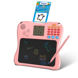 SPG300 All-in-One Kids Learning Tablet & Drawing Board | 130 Educational Cards | 7.5-inch Screen | Math Games, Memory Training & Creative Writing Pad | Gift for Boys & Girls Ages 3+