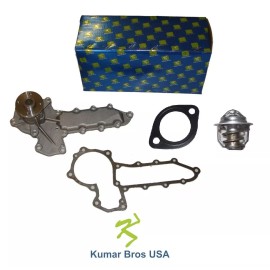 Kumar Bros USA New WATER PUMP With Thermostat FITS Kubota V1702