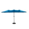 FRITHJILL Large 14.8 Ft Double-Sided Outdoor Patio Umbrella - Rectangular