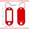Key Tags with Split Ring, 100 Pack, of one Colour,