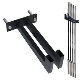 Olympic Barbell Hanger,Garage Gym Bar Wall Rack,Vertical Barbell Mount Rack, Gym Rack Organizer, Home Gym Accessories Hanger, Wall Mount Hooks for Olympic Barbells