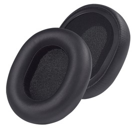 Yaowanguan Ersatz Ohrpolster für Panasonic RP-HTX80B RP-HTX90N Retro Bluetooth Drahtlos Kopfhörer,Schwarz Eiweiß Leder Memory-Schaum Ohrpolster/Muscheln/Bezüge