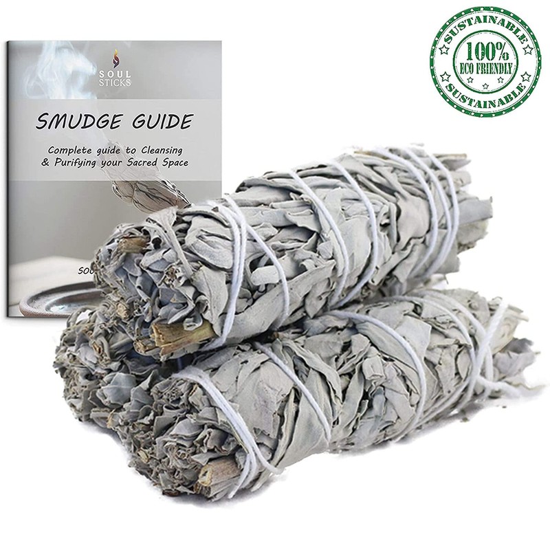 SOUL STICKS 4 Inch 12-Pack Organic California White Sage Smudge