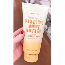Trader Joe's Vitamin C firming Body Butter with glycolic Acid 8 oz NEW