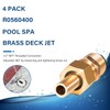 Bzsunway Swimming Pool Spa Brass Deck Jet Nozzle Replace Part