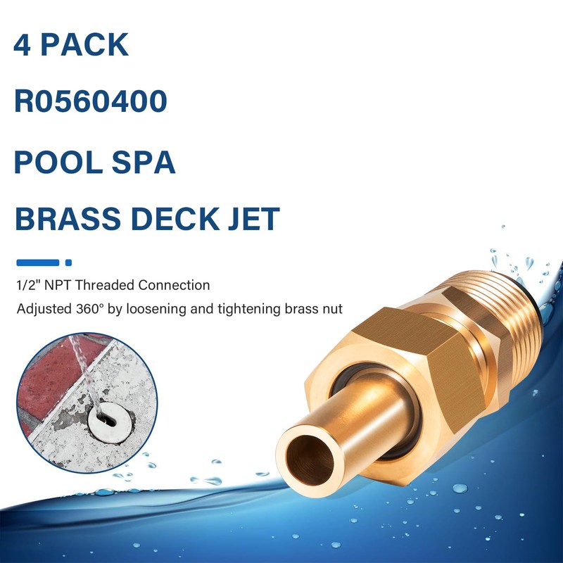Bzsunway Swimming Pool Spa Brass Deck Jet Nozzle Replace Part