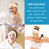 Diadema facial para spa, 4 paquetes de 4 toallas elásticas