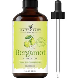 Handcraft Blends Bergamot Essential Oil – 1 Fl Oz – 100% Pure and Natural – Premium Grade Essential Oil for Diffuser and Aromatherapy, Skin, Massage, Candle and Soap Making Fragrance