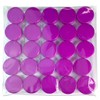 (Quantity: 25 Pieces) Beauticom 3G/3ML Round Clear Jars with PURPLE