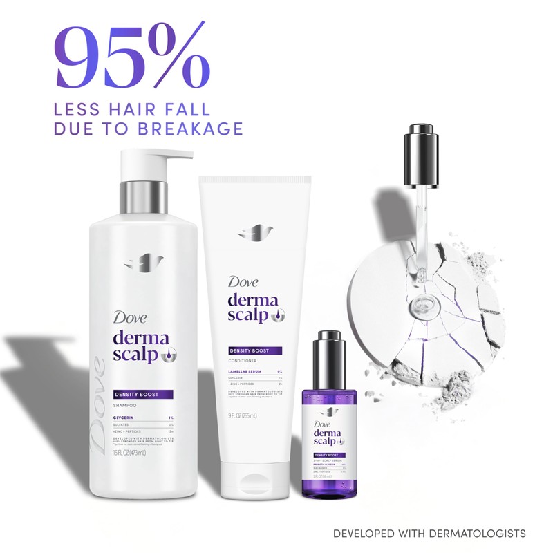 Dove Derma Scalp Conditioner 1ct Density Boost 4X More Visible
