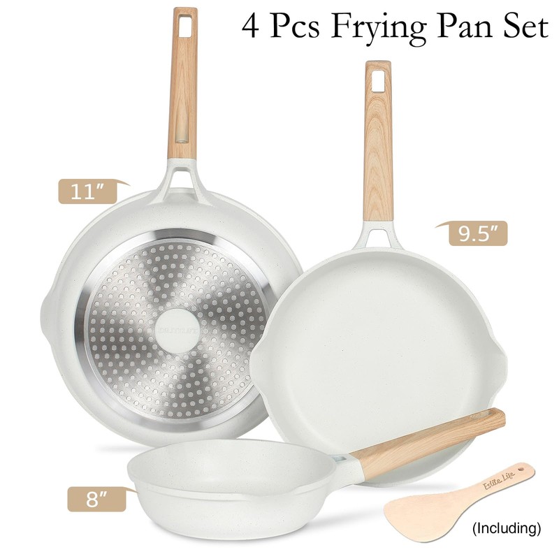 ESLITE LIFE Frying Pan Set Nonstick Skillet Set Egg Omelette